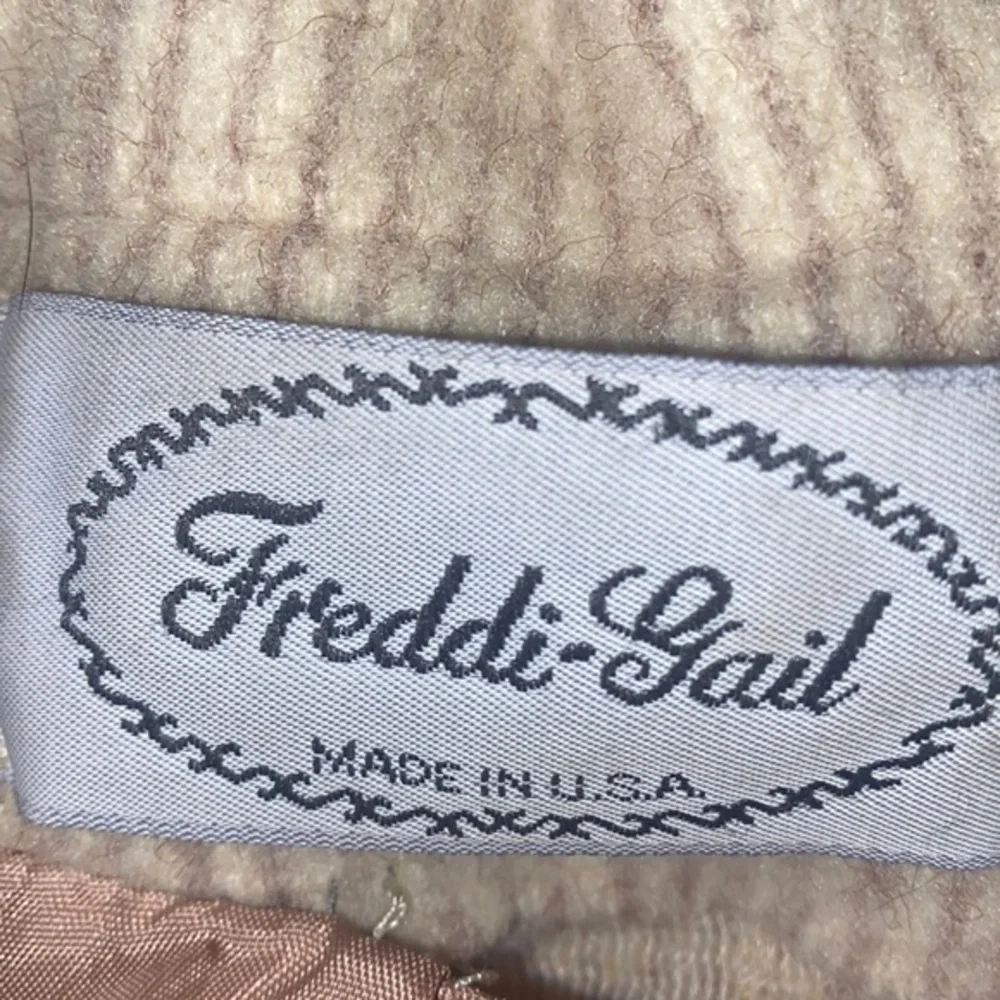 Vintage Freddi-Gail Medium Length Wool Coat Union Made Size S/M